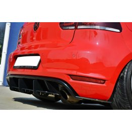 Накладка сплиттер на задний бампер на Volkswagen Golf VI GTI / 35TH